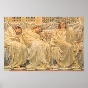 Affiche Art victorien, rêveurs d'Albert Joseph Moore