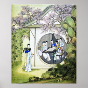 Affiche Art vintage chinois ancien