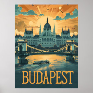 Affiche Art Vintage de Budapest