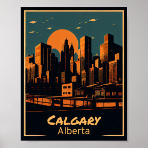 Affiche Art Vintage de Calgary
