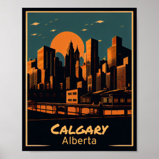 Affiche Art Vintage de Calgary