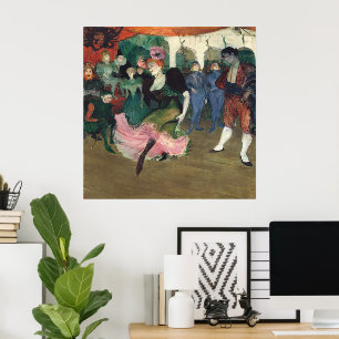 Affiche Art vintage du French Can-Can de Toulouse-Lautrec
