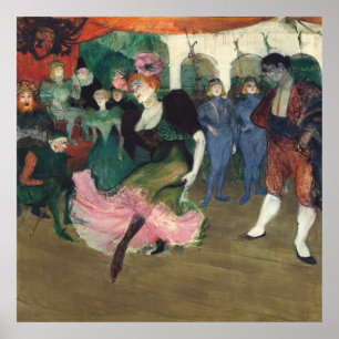 Affiche Art vintage du French Can-Can de Toulouse-Lautrec