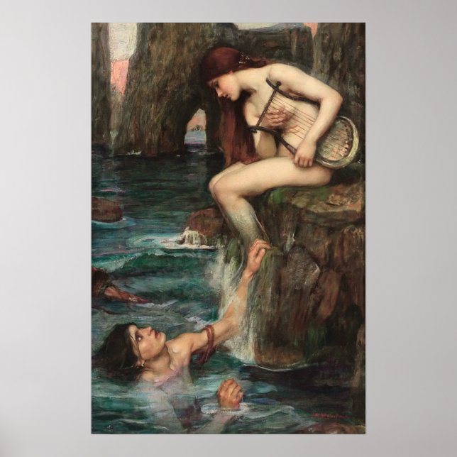 Affiche Art vintage John William Waterhouse (Devant)
