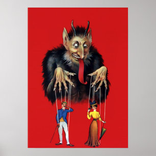 Affiche Art vintage Krampus