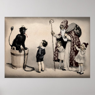 Affiche Art vintage Krampus