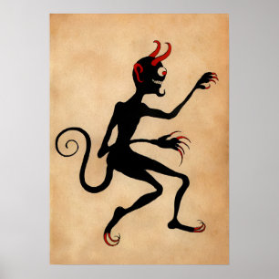 Affiche Art vintage Krampus