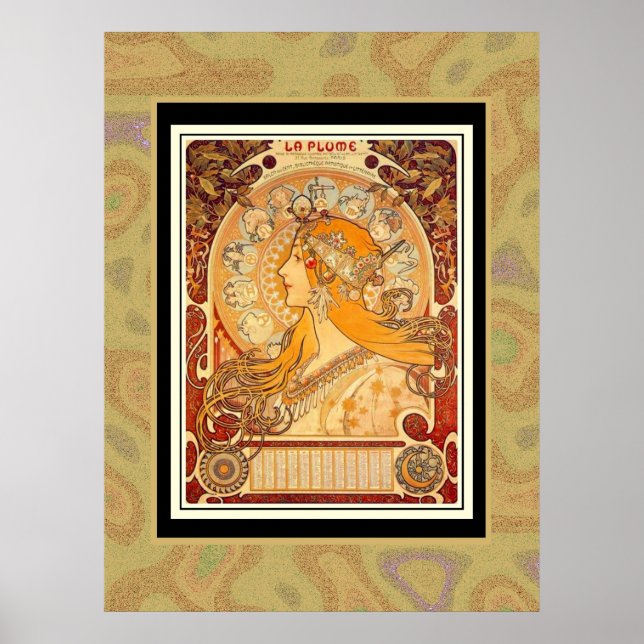 Affiche Art Vintage Plakat Mucha (Devant)