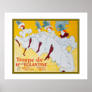 Affiche Art Vintage Toulouse Lautrec Danseurs