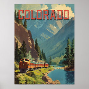 Affiche Art Vintage voyage du Colorado