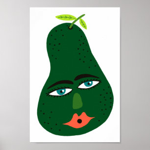 Affiche Art Whimsical Avocado
