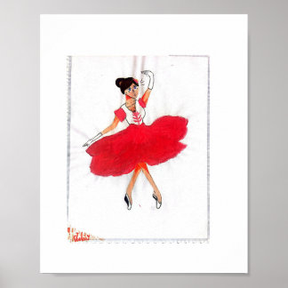 Affiche Arte feita a mão Bailarina