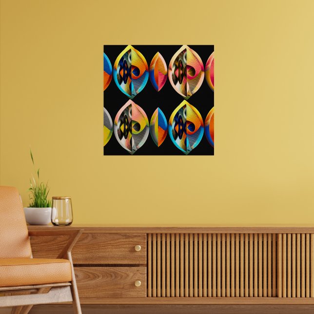 Affiche Arte Moderno Abstracto "Fusión Vibrante":  (Salon 2)