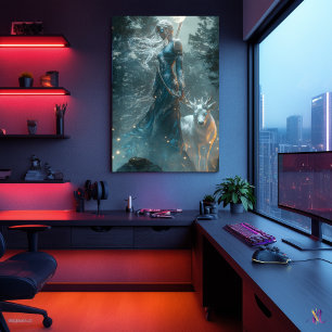 Affiche Artémis, Chasse de la Lune - Déesse du Sauvage