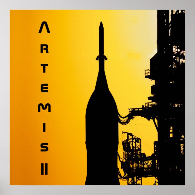 Affiche Artemis II vers l'aire de lancement (Devant)