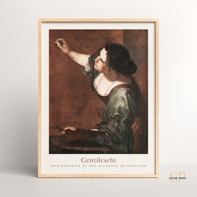 Affiche Artemisia Gentileschi Autoportrait Art Baroque (Créateur téléchargé)