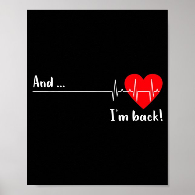 Affiche Artery Open, Heart Diseases Surgery Heartbeat  (Devant)