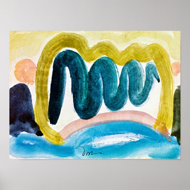 Affiche Arthur Dove - Étang à Sunlight (Devant)