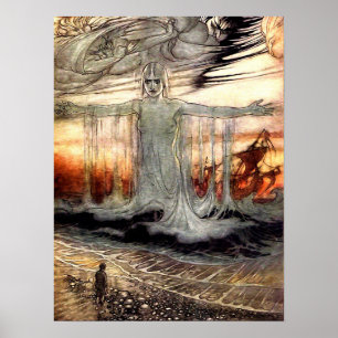 Affiche Arthur Rackham - Art vintage de conte de fées