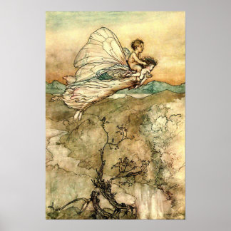 Affiche Arthur Rackham - Art vintage de conte de fées