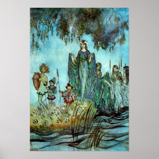 Affiche Arthur Rackham - Art vintage de conte de fées