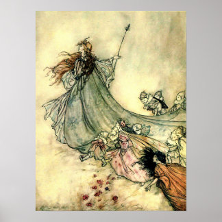 Affiche Arthur Rackham - vintage fairytale art