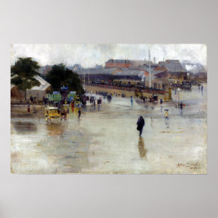 Affiche Arthur Streeton la gare ferroviaire, Redfern