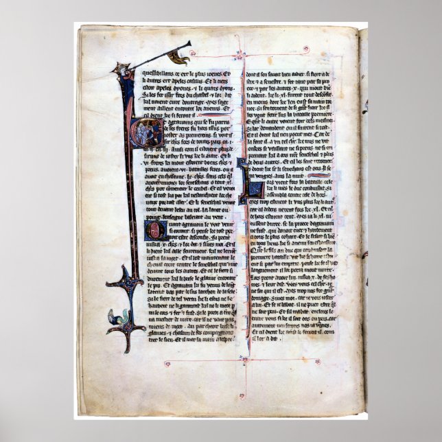 Affiche Arthurian Romance Illuminé page. (Devant)