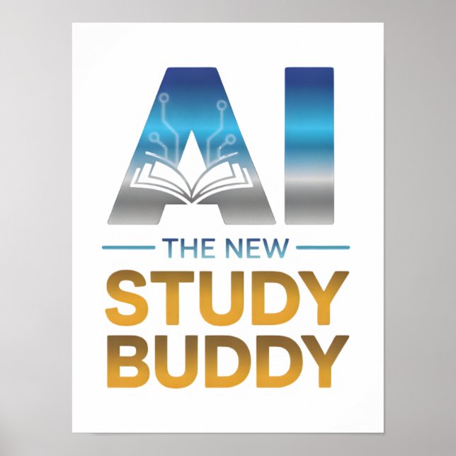 Affiche Artificial Intelligence Study Buddy Design (Devant)