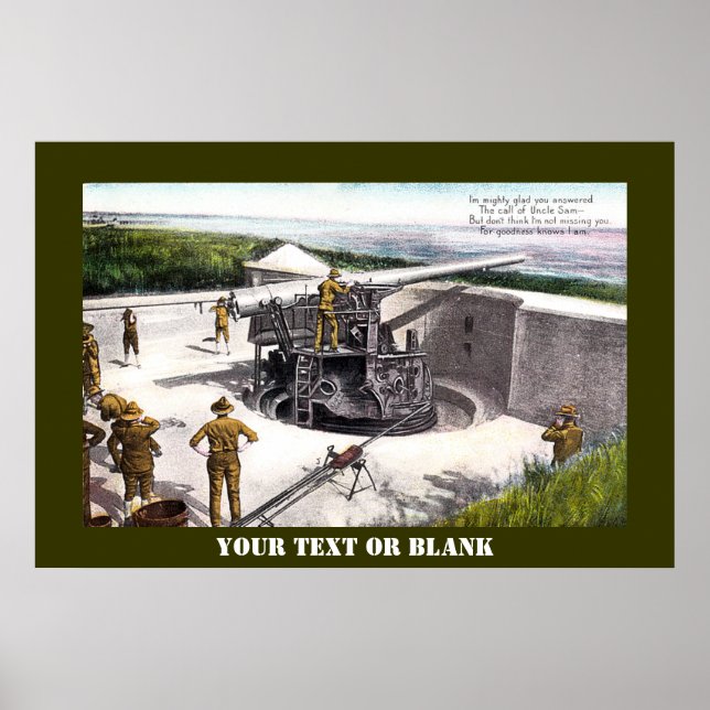 Affiche Artillerie côtière (Devant)