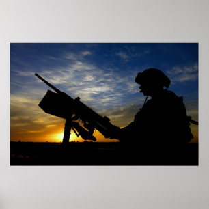 Affiche Artilleur de machine