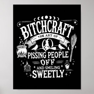 Affiche Artisanat Drôle Sorcière Witchy Saison Éffrayante 