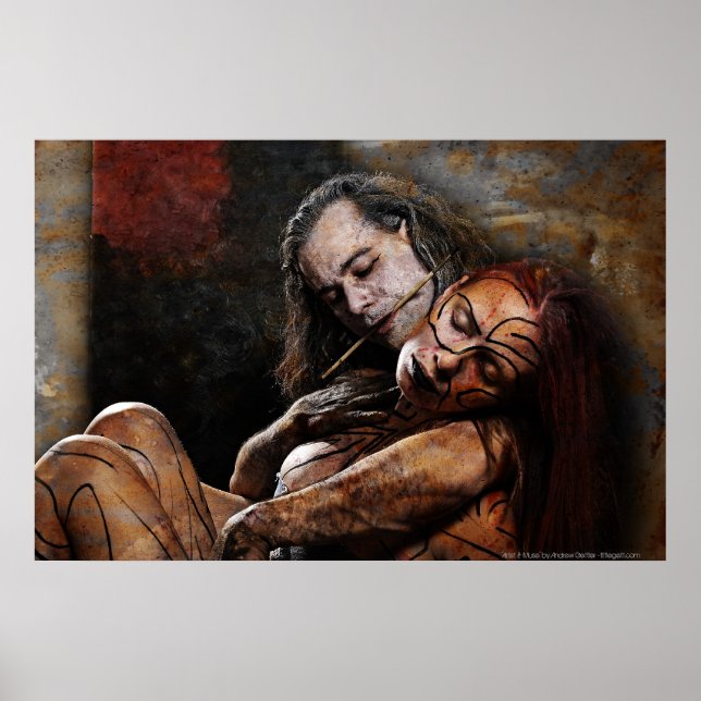 Affiche 'Artist & Muse' par Andrew Gettler (Devant)