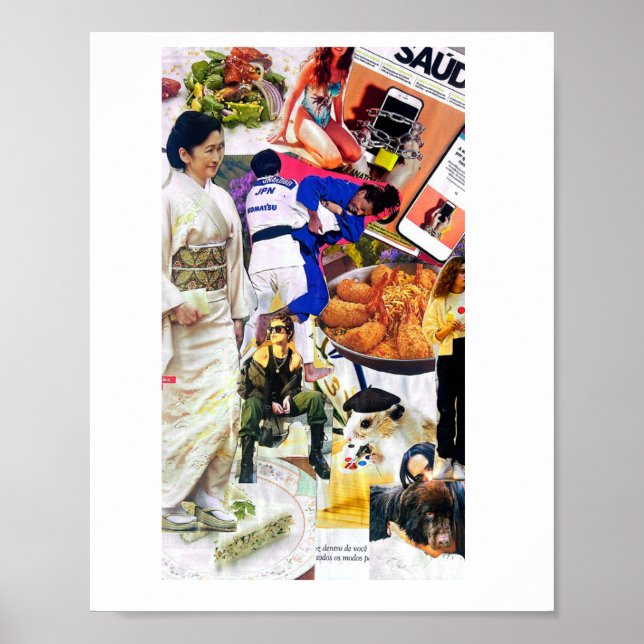 Affiche Artista surdo, arte feita á mão, desenhos. (Devant)