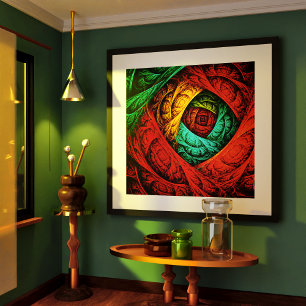 Affiche Artiste coloré moderne Art Abstrait Motif #09