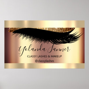 Affiche Artiste de maquillage professionnel Eyelash Unique