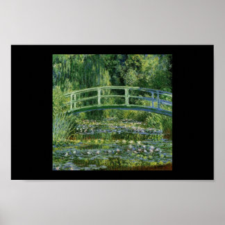 Affiche Artiste de peinture de nature de pont de Monet