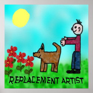 Affiche Artiste de remplacement