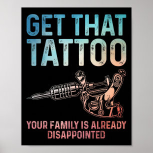 Affiche Artiste De Tatouage Drôle Art Pour Hommes Femmes T