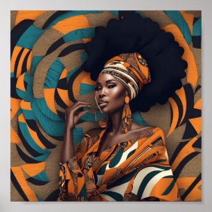 Affiche Artiste femme africaine