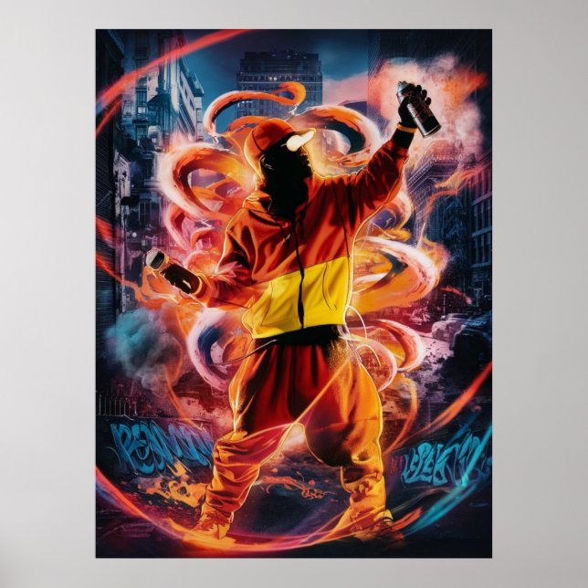 Affiche Artiste Graffiti (Devant)