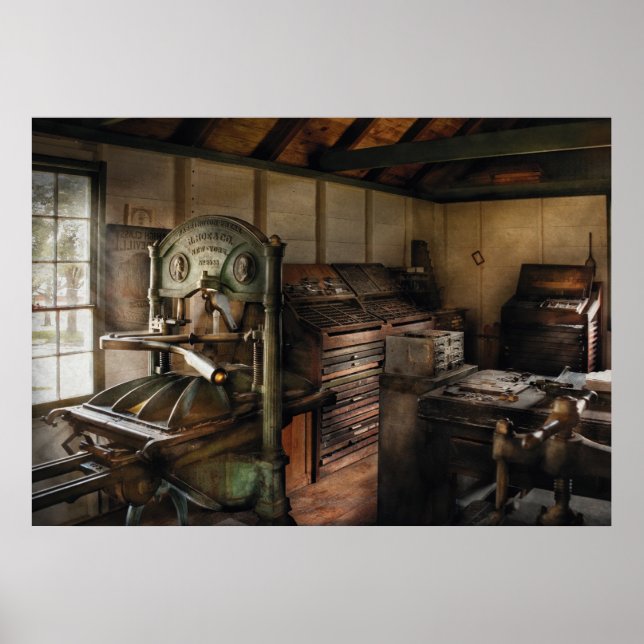 Affiche Artiste graphique - La boutique d'impression (Devant)