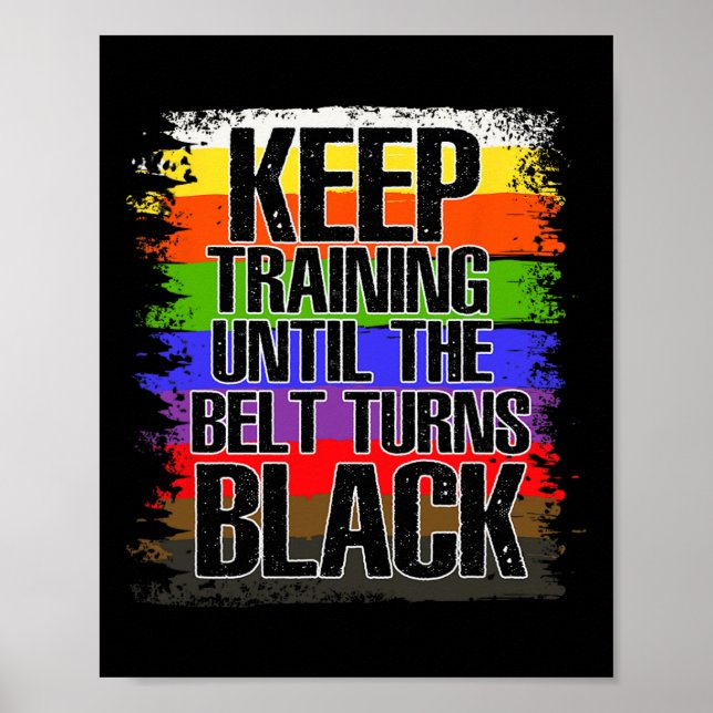 Affiche Artiste martiale Ceinture noire - Tae Kwon Do - Ka (Devant)