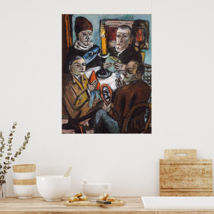 Affiche Artistes aux légumes Max Beckmann