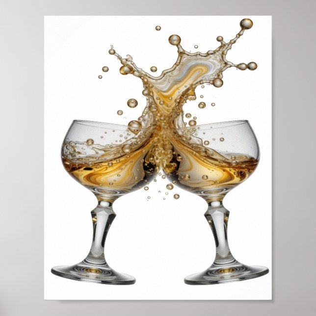 Affiche Artistic Silver WHISKY SPLASH (Devant)