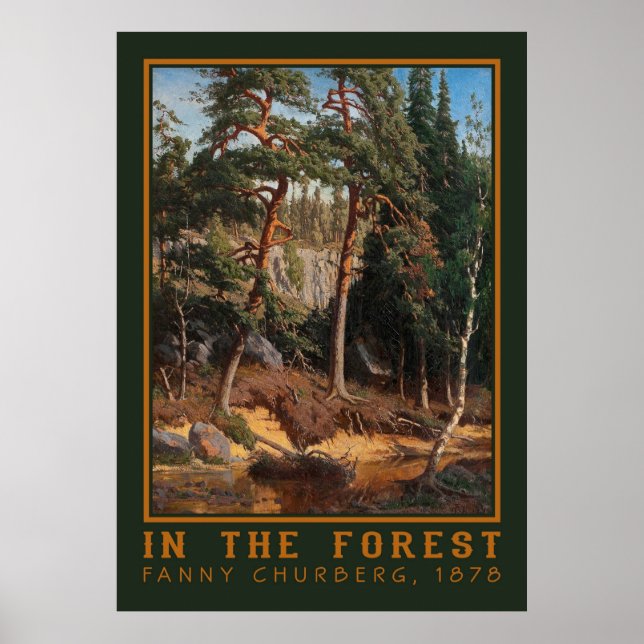 Affiche artistique "Dans la forêt" (Devant)