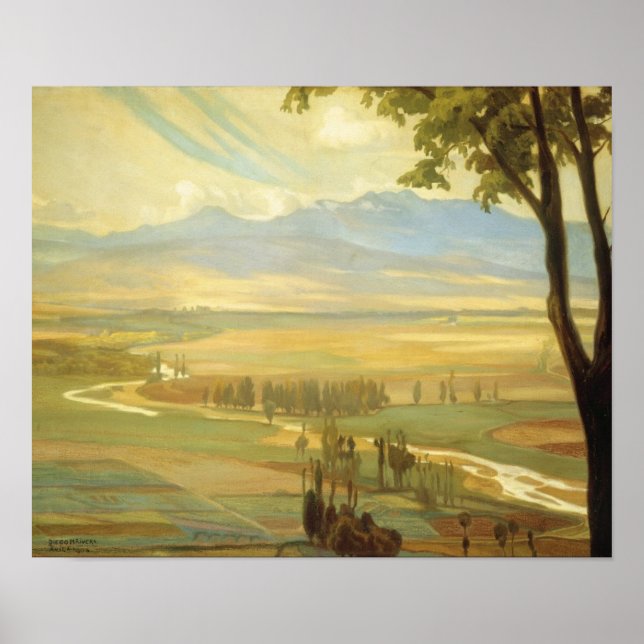 Affiche artistique de Rivera "Avila Morning" (Devant)