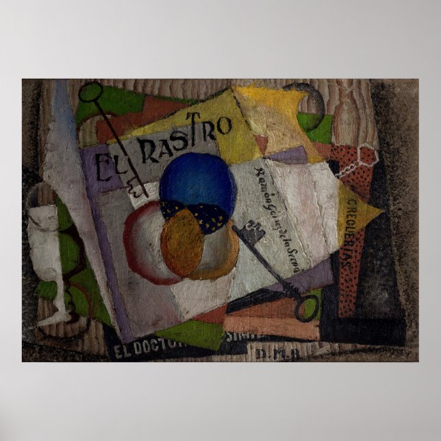 Affiche artistique "El Rastro" de Rivera (Devant)