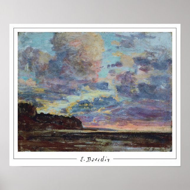 Affiche artistique Eugène Boudin Zedign #67 (Devant)