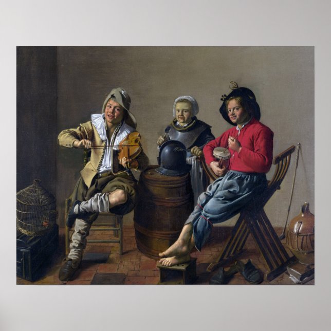 Affiche artistique "Making Music" de Molenaer (Devant)